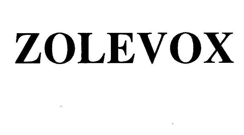 Mẫu nhãn hiệu ZOLEVOX