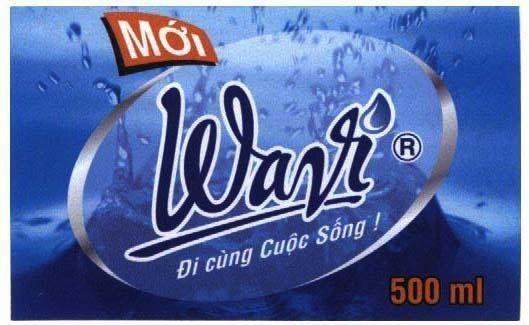 Mẫu nhãn hiệu MOI WAVI DI CUNG CUOC SONG