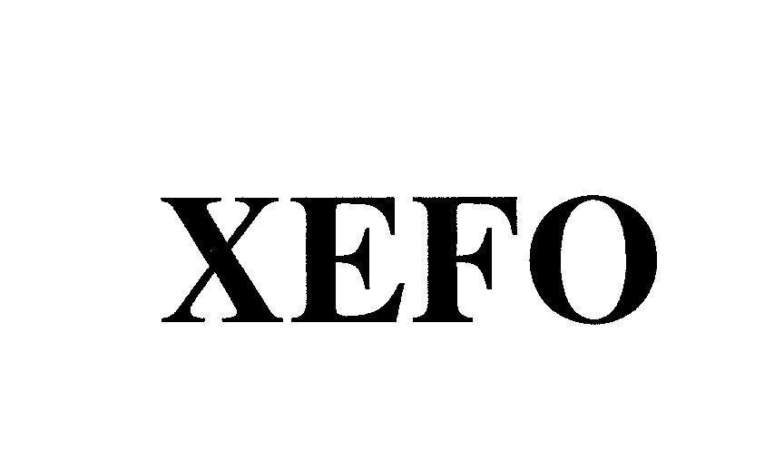 Mẫu nhãn hiệu XEFO