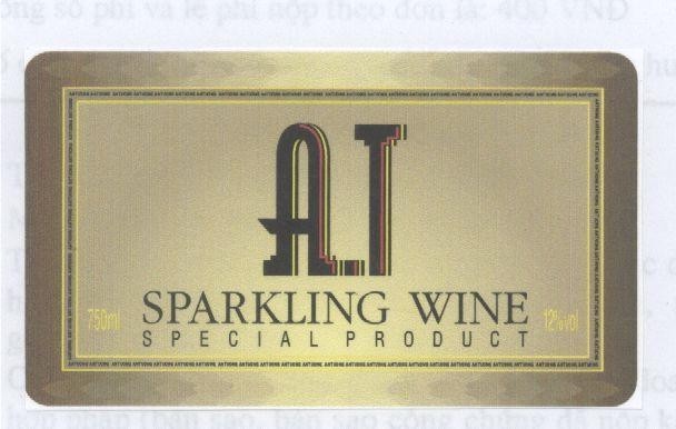 Mẫu nhãn hiệu A.T SPARKLING WINE SPECIAL PRODUCT