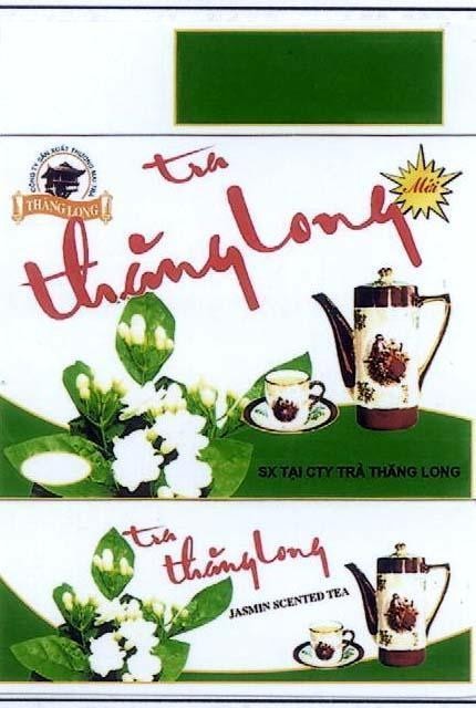 Mẫu nhãn hiệu Trà Thăng Long ASMIN SCENTED TEA