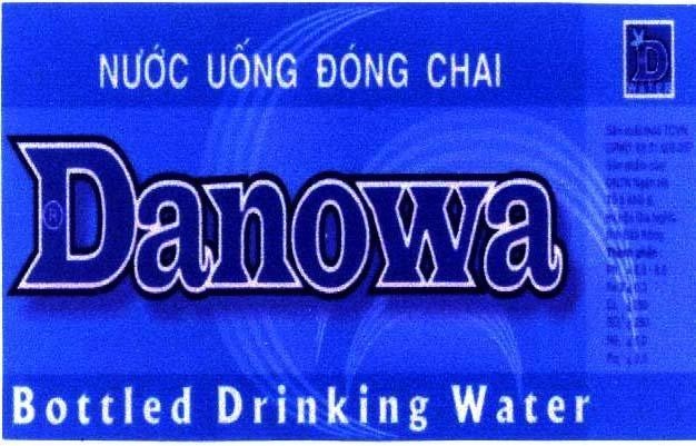 Mẫu nhãn hiệu NƯớC UốNG ĐóNG CHAI DANOWA D WATER BOTTLED DRINKING WATER