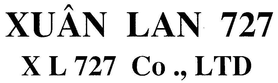Mẫu nhãn hiệu XUÂN LAN 727 X L 727 CO LTD