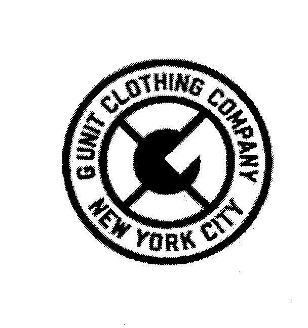 Mẫu nhãn hiệu G G UNIT CLOTHING COMPANY NEW YORK CITY