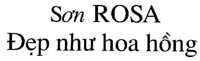 Mẫu nhãn hiệu Sơn ROSA Đẹp Như Hoa Hồng