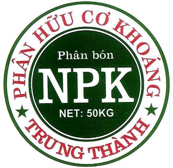 Mẫu nhãn hiệu PHÂN BóN NPK PHÂN HữU CƠ KHOáNG TRUNG THàNH