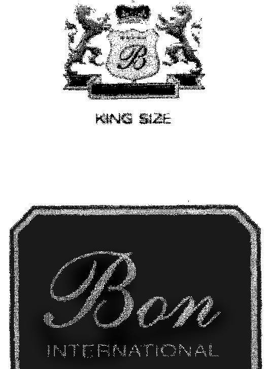 Mẫu nhãn hiệu B KING SIZE BON INTERNATIONAL
