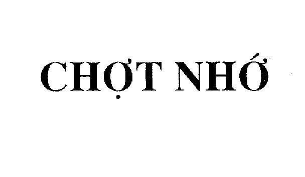 Mẫu nhãn hiệu CHợT NHớ