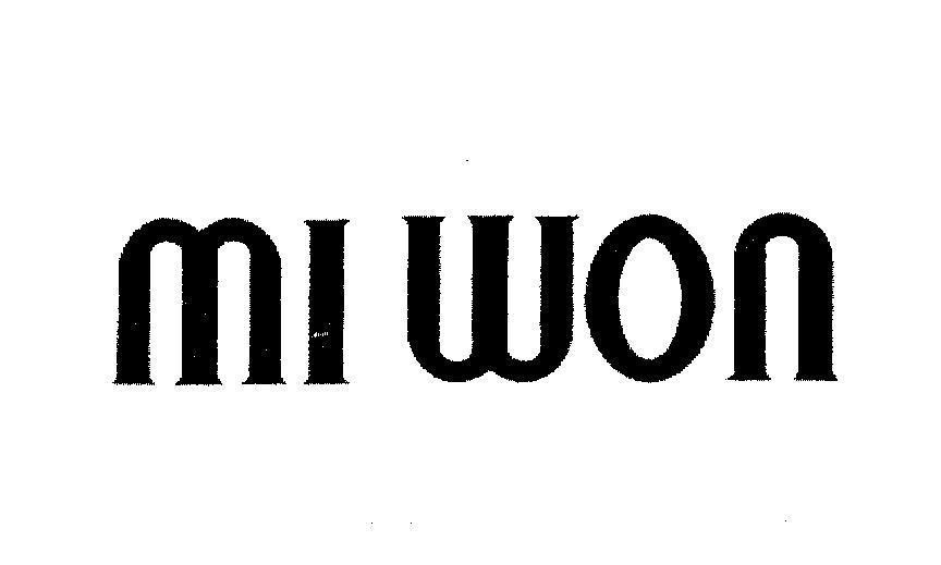 Mẫu nhãn hiệu MI WON