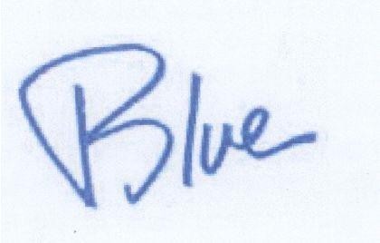 Mẫu nhãn hiệu BLUE