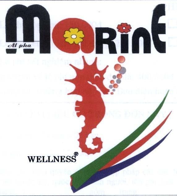 Mẫu nhãn hiệu AL PHA MARINE WELLNESS