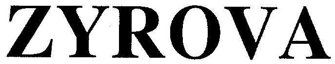 Mẫu nhãn hiệu ZYROVA