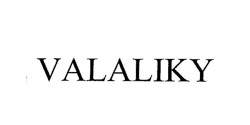 Mẫu nhãn hiệu VALALIKY