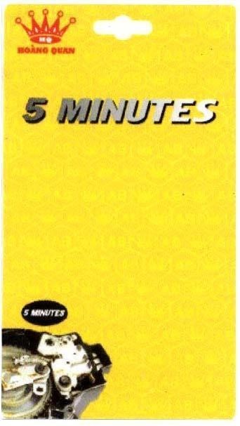 Mẫu nhãn hiệu HQ HOàNG QUAN 5 MINUTES