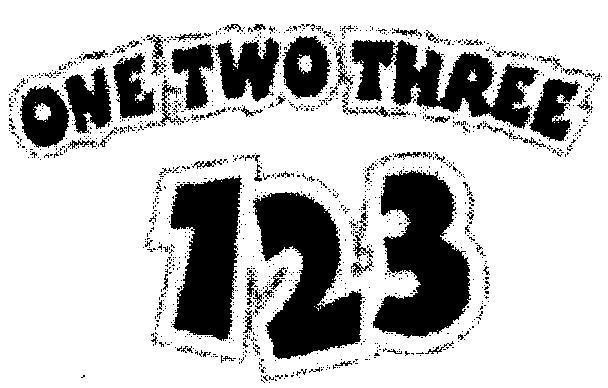 Mẫu nhãn hiệu ONE TWO THREE 1 2 3