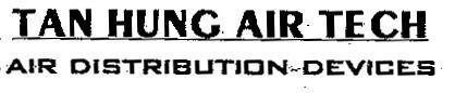Mẫu nhãn hiệu TAN HUNG AIR TECH AlR DlSTRlBUTION DEVlCES