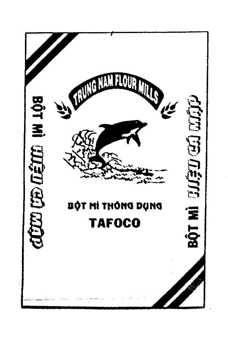 Mẫu nhãn hiệu TRUNG NAM FLOUR MILLS BOT MI THONG DUNG TAFOCO HIEU CA MAP