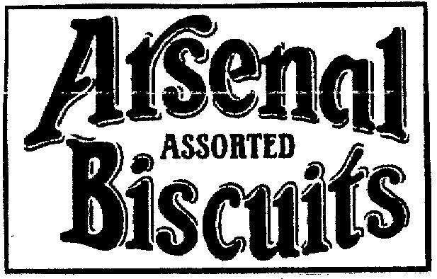 Mẫu nhãn hiệu ARSENAL ASSORTED BISCUITS