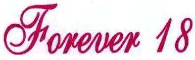 Mẫu nhãn hiệu FOREVER 18