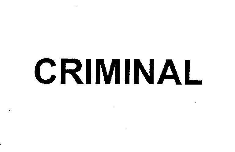 Mẫu nhãn hiệu CRIMINAL