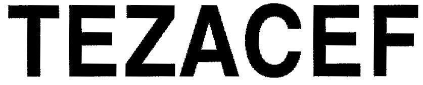 Mẫu nhãn hiệu TEZACEF