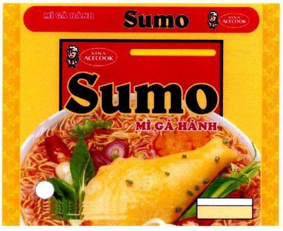 Mẫu nhãn hiệu SUMO Mì Gà Hành VINA ACECOOK