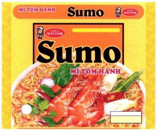 Mẫu nhãn hiệu SUMO Mì Tôm Hành VINA ACECOOK