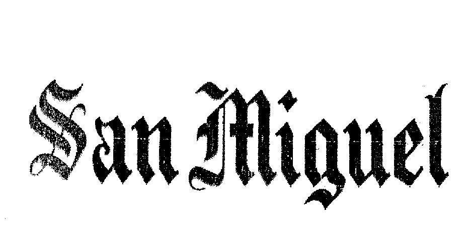Mẫu nhãn hiệu SAN MIGUEL