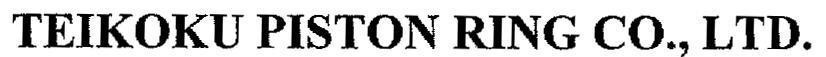 Mẫu nhãn hiệu TEIKOKU PISTON RING CO.,LTD