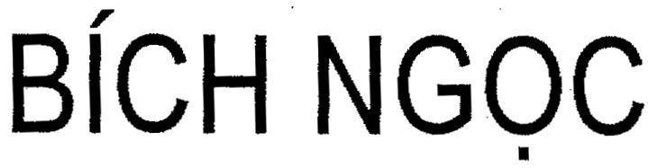 Mẫu nhãn hiệu Bích Ngọc
