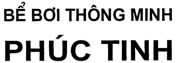 Mẫu nhãn hiệu Bể BƠI THÔNG MINH PHúC TINH
