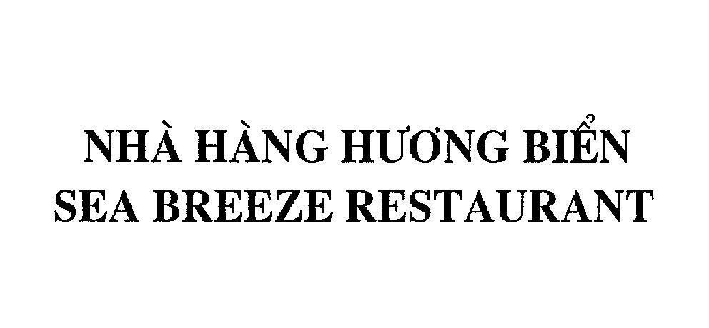Mẫu nhãn hiệu NHA HANG HUONG BIEN SEA BREEZE RESTAURANT