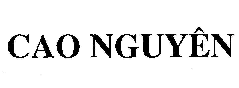 Mẫu nhãn hiệu Cao Nguyên