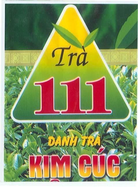 Mẫu nhãn hiệu Trà 111 DANH TRA KIM CUC