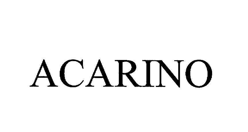 Mẫu nhãn hiệu ACARINO