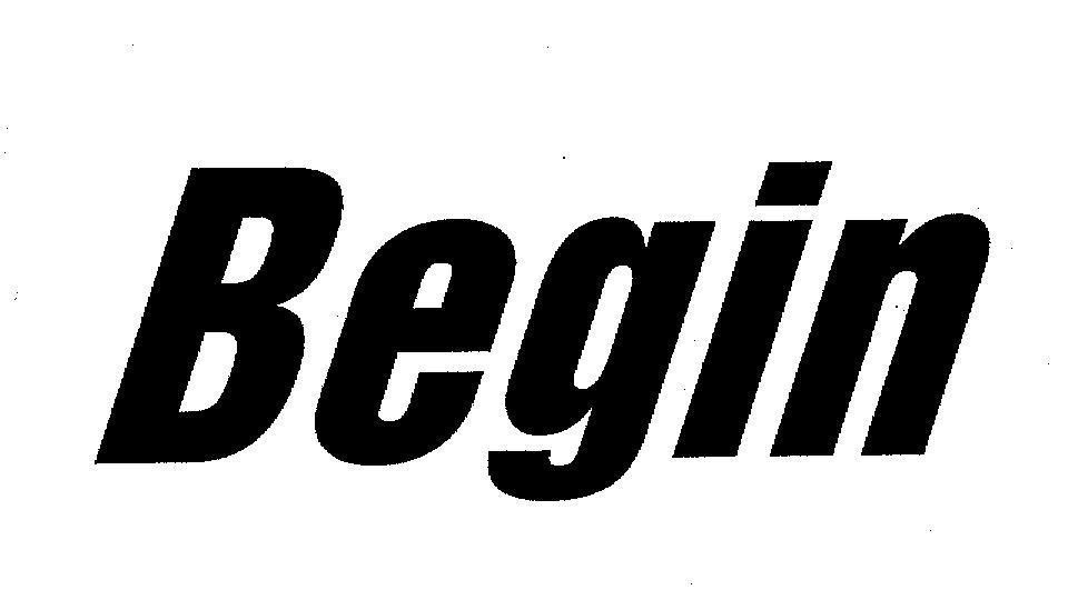 Mẫu nhãn hiệu BEGIN