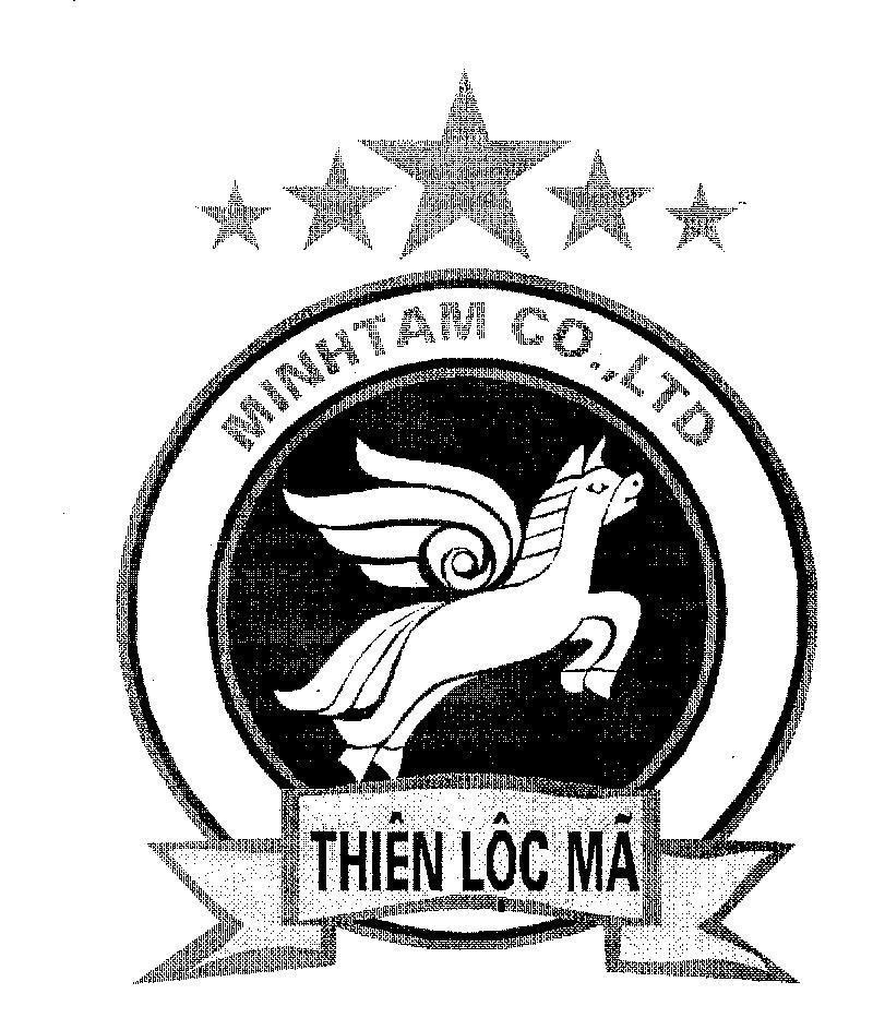 Mẫu nhãn hiệu MINH TAM CO LTD THIÊN LộC Mã