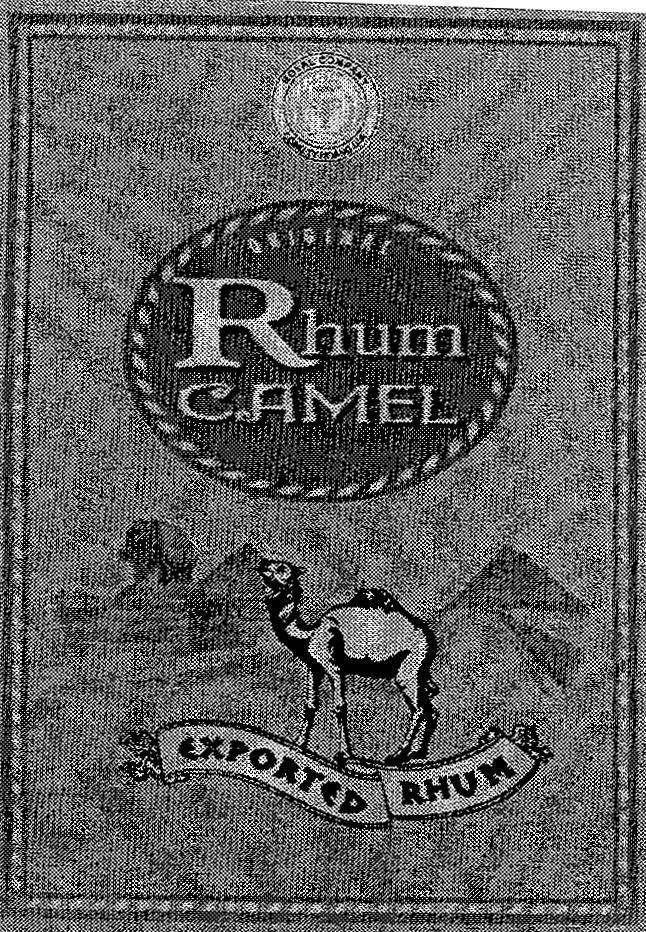 Mẫu nhãn hiệu RHUM CAMEL EXPORTED RHUM