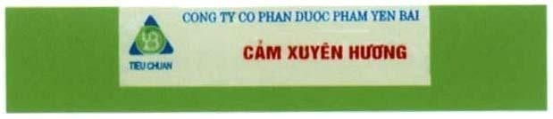 Mẫu nhãn hiệu CÔNG TY Cổ PHầN DƯợC PHẩM YÊN BáI CẩM XUYÊN YB TIÊU CHUẩN