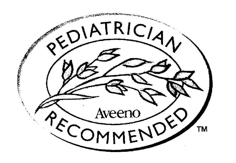 Mẫu nhãn hiệu PEDIATRICIAN AVEENO RECOMMENDED TM
