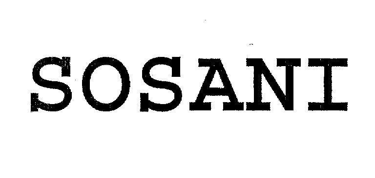Mẫu nhãn hiệu SOSANI
