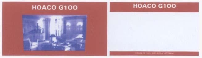 Mẫu nhãn hiệu HOACO G100