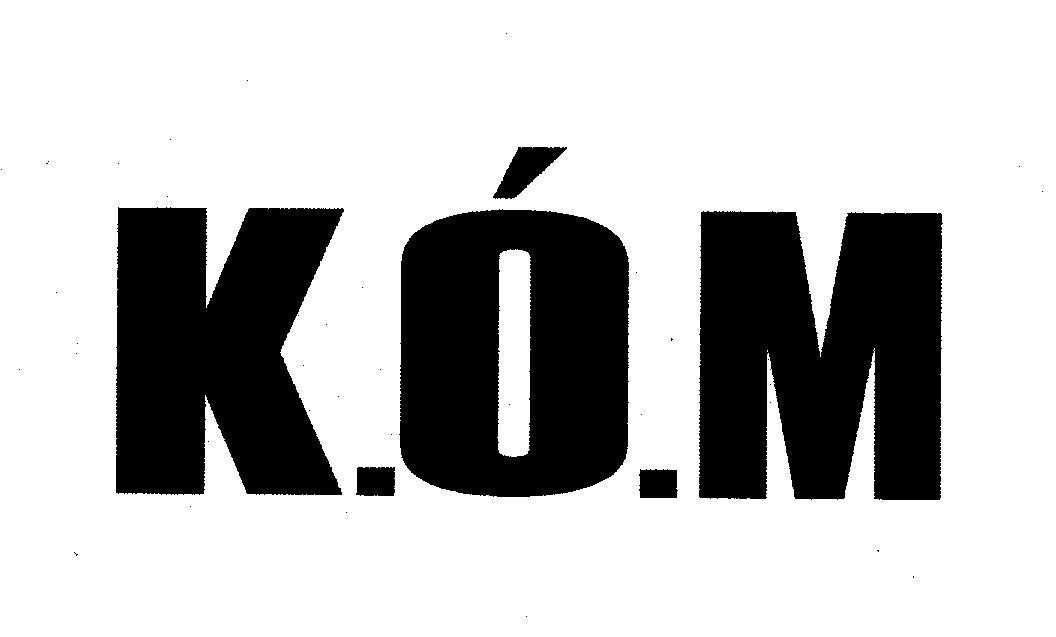 Mẫu nhãn hiệu K O M