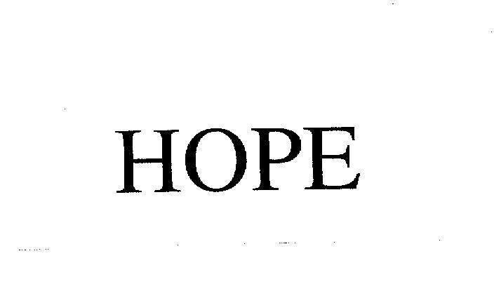 Mẫu nhãn hiệu HOPE