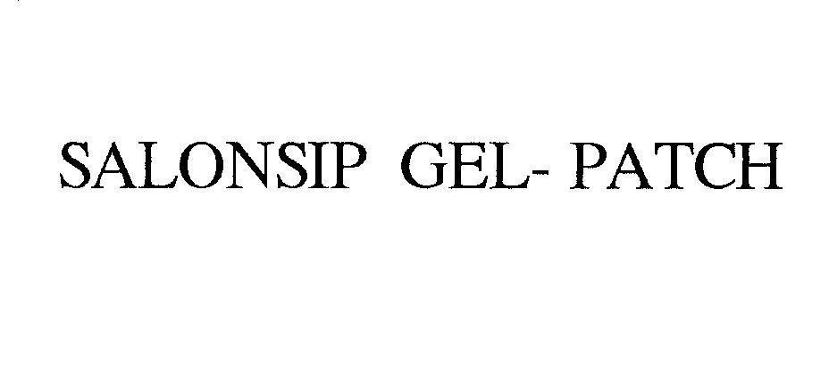 Mẫu nhãn hiệu SALONSIP GEL-PATCH