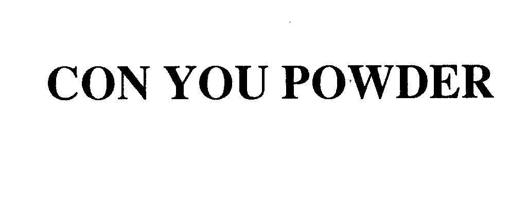Mẫu nhãn hiệu CON YOU POWDER