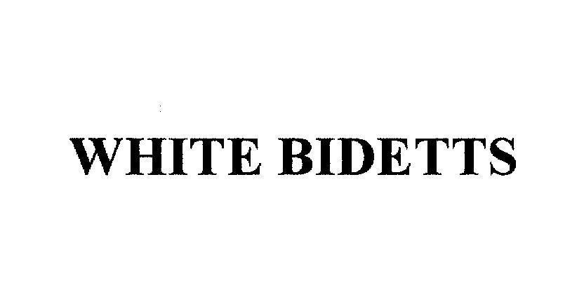 Mẫu nhãn hiệu WHITE BIDETTS