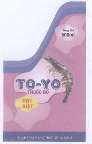 Mẫu nhãn hiệu TO-YO Thuốc Bổ Đăc Biệt GIUP TOM TANG TRUONG NHANH
