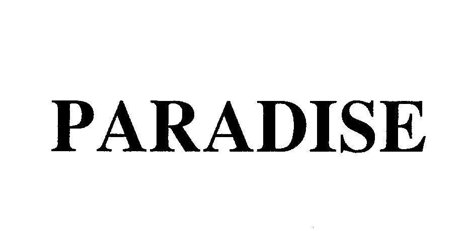 Mẫu nhãn hiệu PARADISE