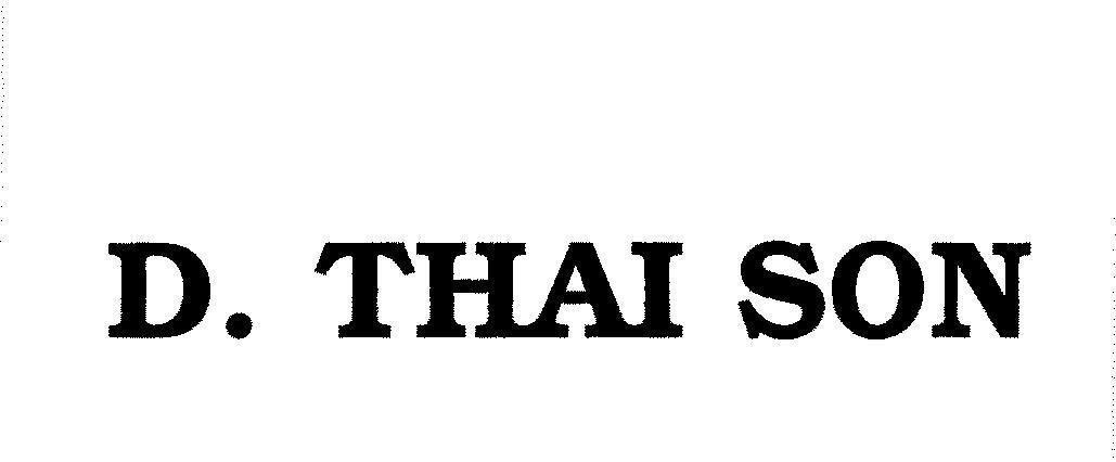 Mẫu nhãn hiệu D THAI SON